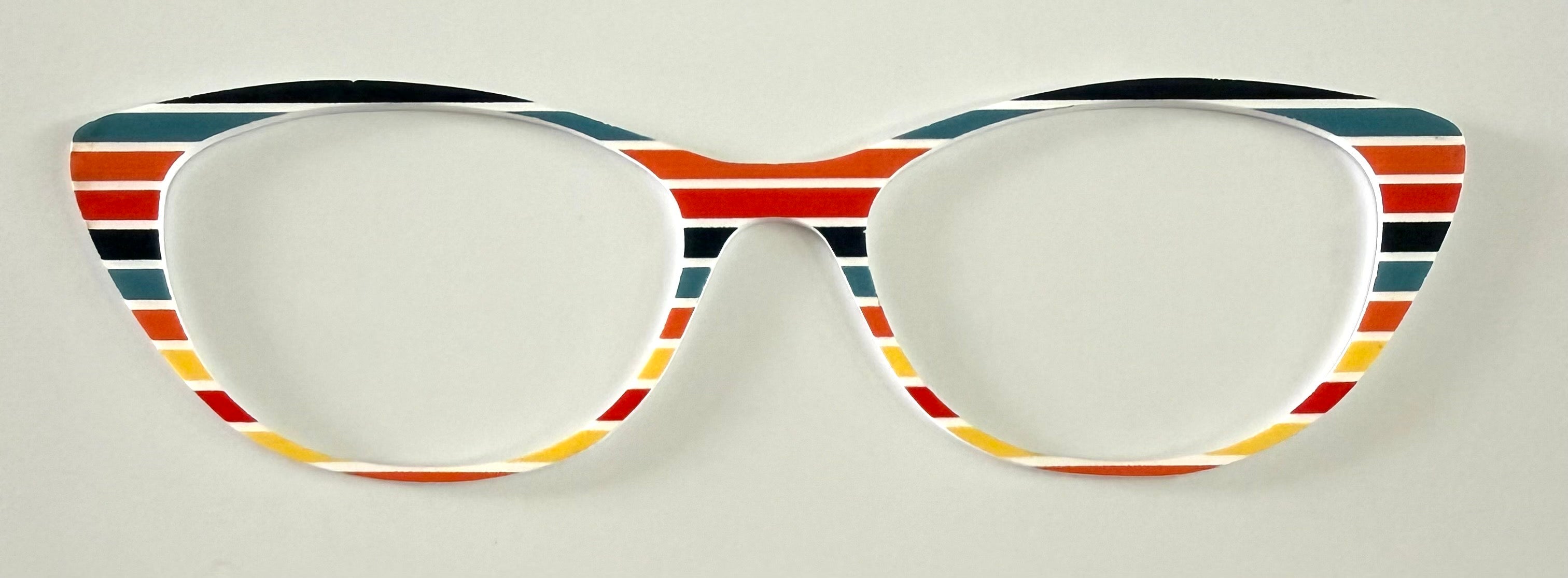Ella Topper; multicolored stripes