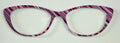 Ella Topper; metal; purple diagonal stripes
