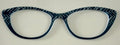 Ella Topper; blue and white chevron to blue fade