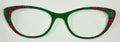 Ella Topper; metal; green Christmas vertical fade