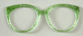 Zuri Topper; light green glitter