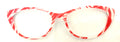 PAIR Ella Topper; red and white swirls