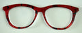 Brook Topper; black birds on red
