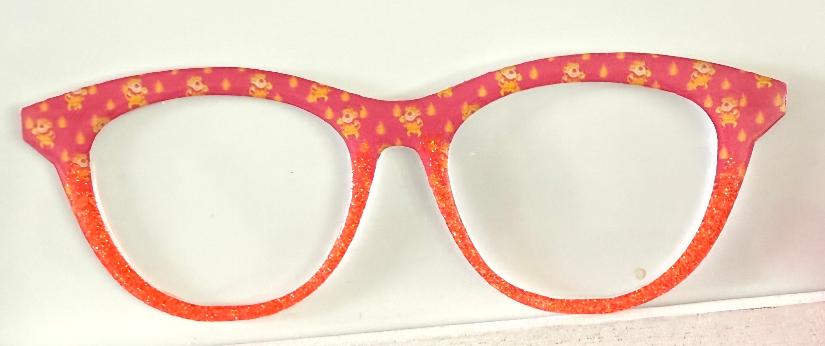 Brook Topper; heat miser/orange glitter split