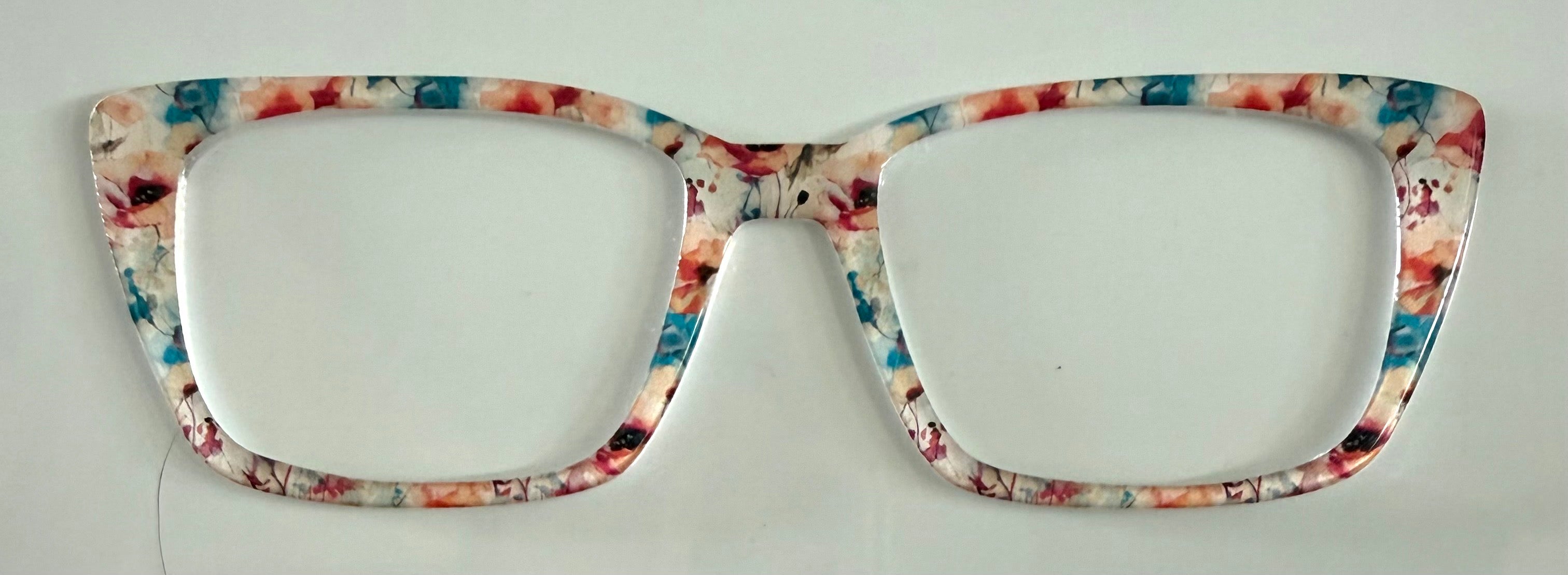 Kirby Topper; red flowers on cream