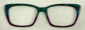 Kirby Topper; green/purple glitter split