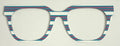Murphy Topper; metal; red/white/blue stripes  gradient