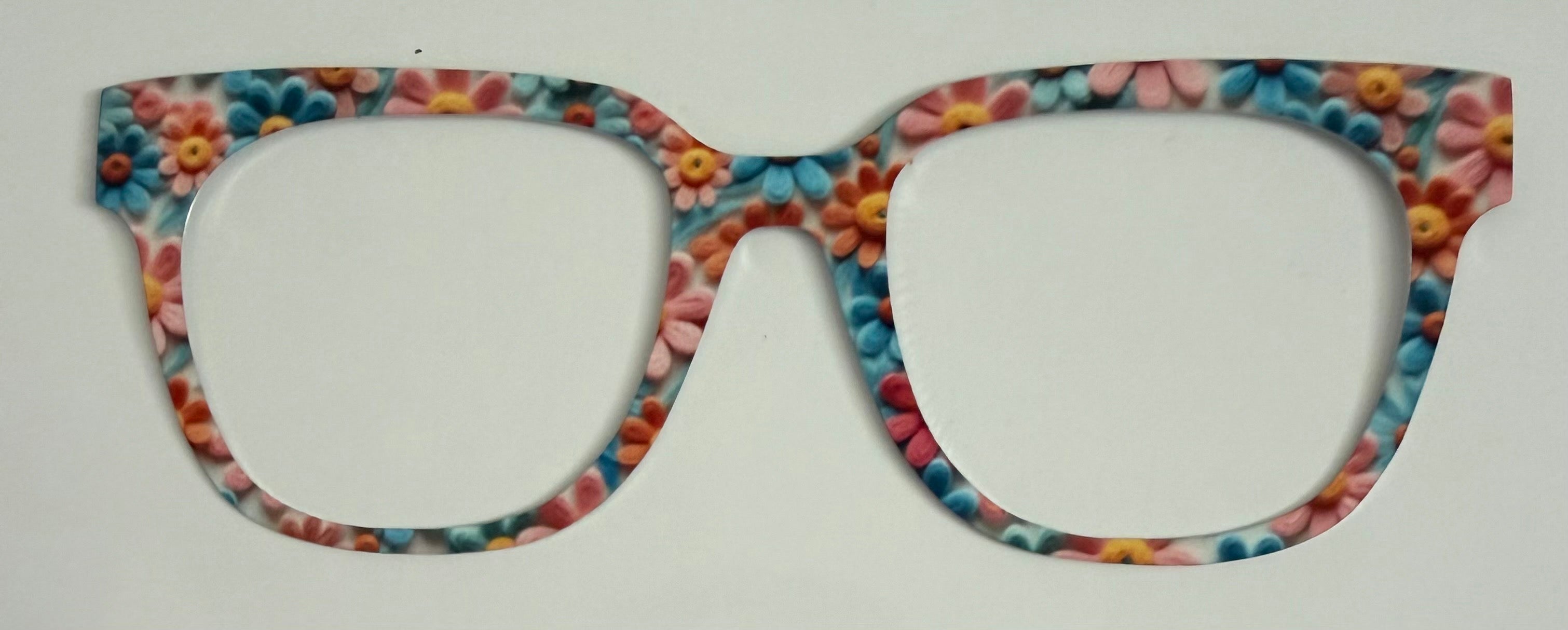 Murphy Topper; metal;pink/orange/blue flowers