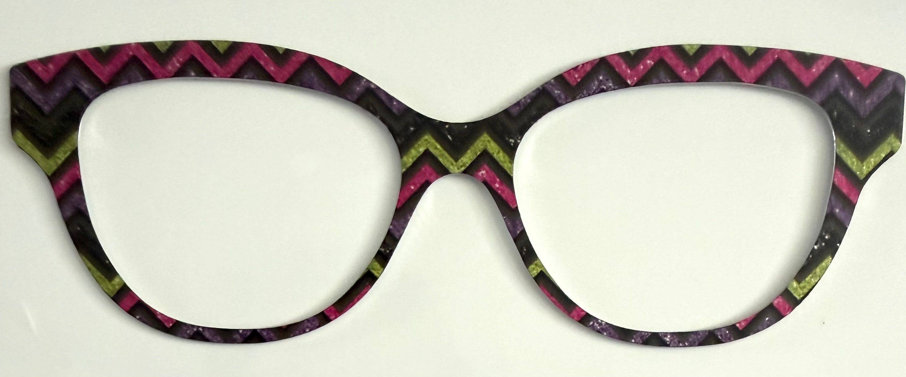 Quinn Topper; metal; neon and black chevron