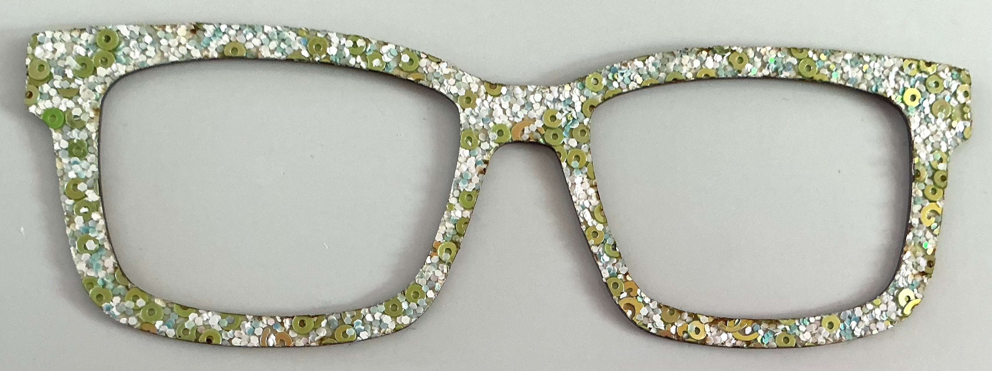 Kirby Topper; stacker; Laser Nonna; green and white embellishments
