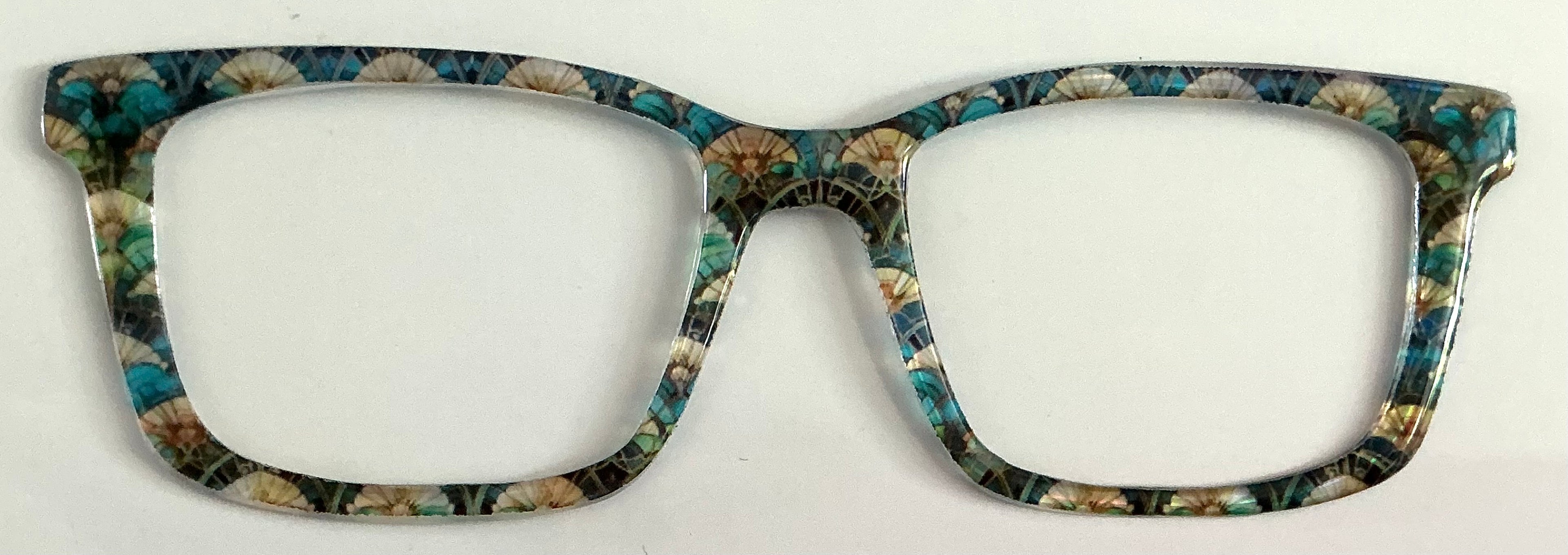 Kirby Topper; The Simple Topper; brown and teal geometric design
