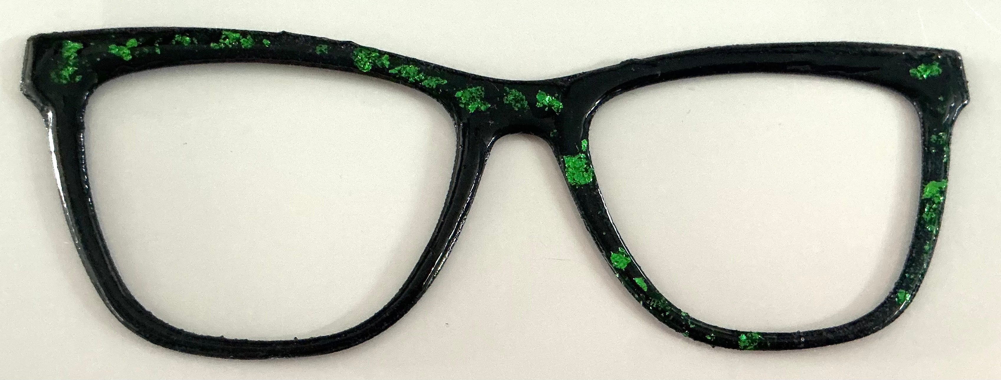 Harper Topper; misc green shine on black
