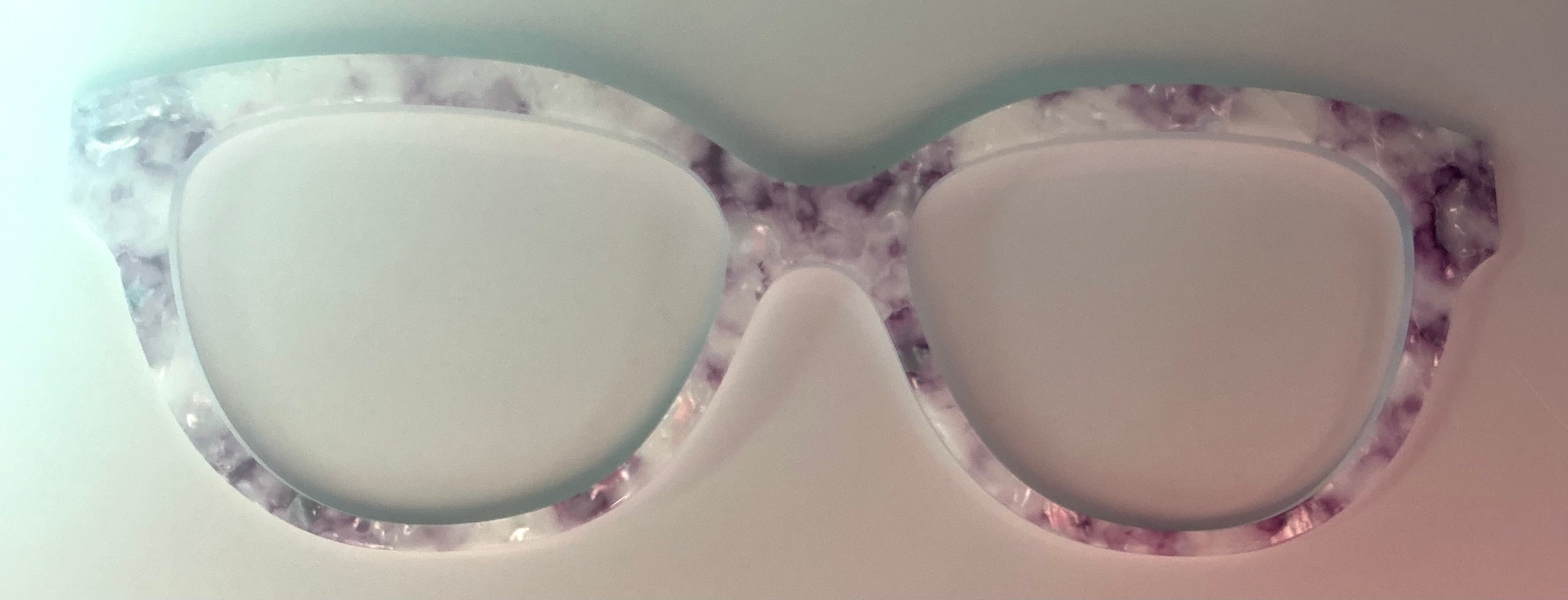 PAIR Premium Quinn Topper; The Viola Pearl Marble
