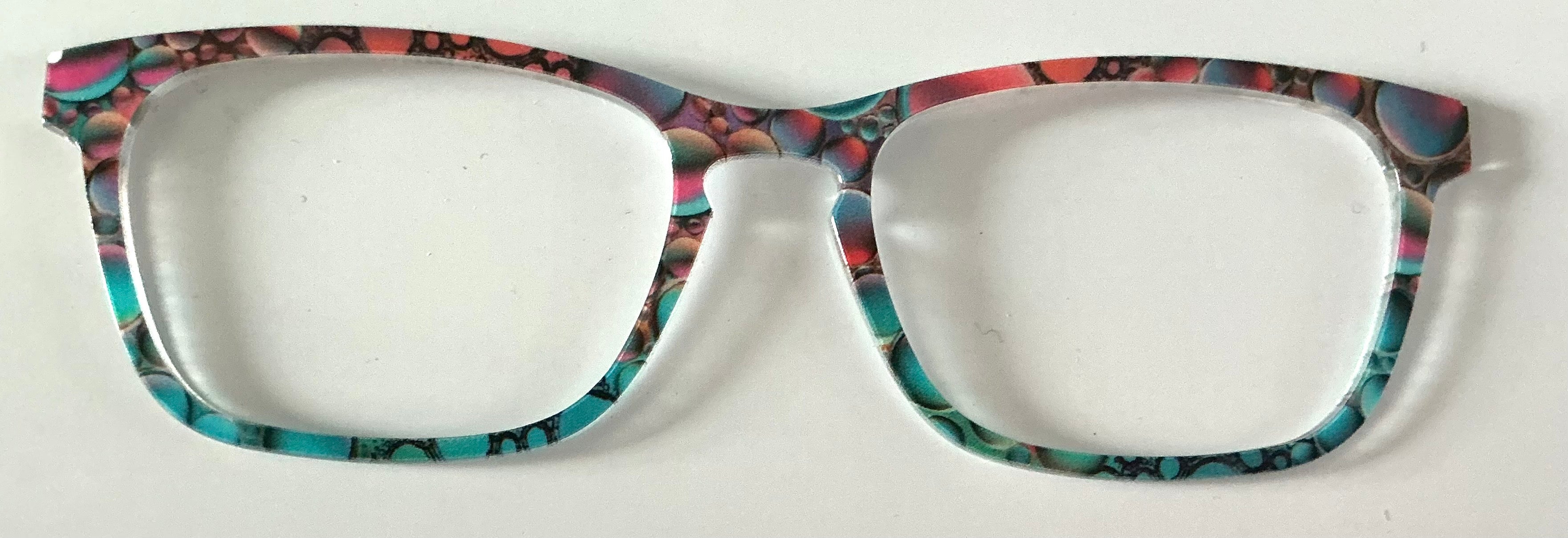 PAIR Casper Topper; orange and teal bubbles