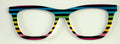 Wanda Topper; the Simple Topper, neon and black stripes