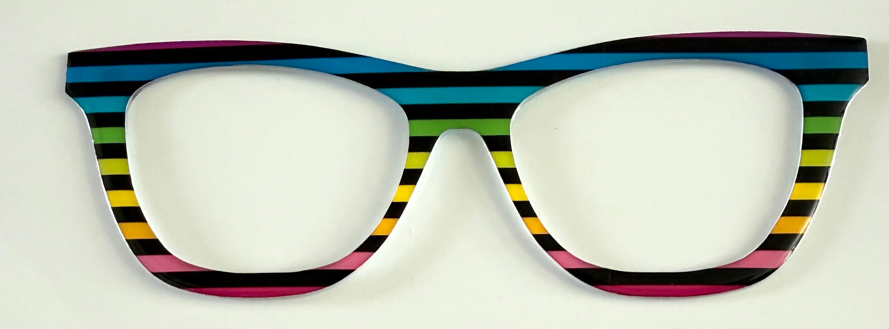 Wanda Topper; the Simple Topper, neon and black stripes