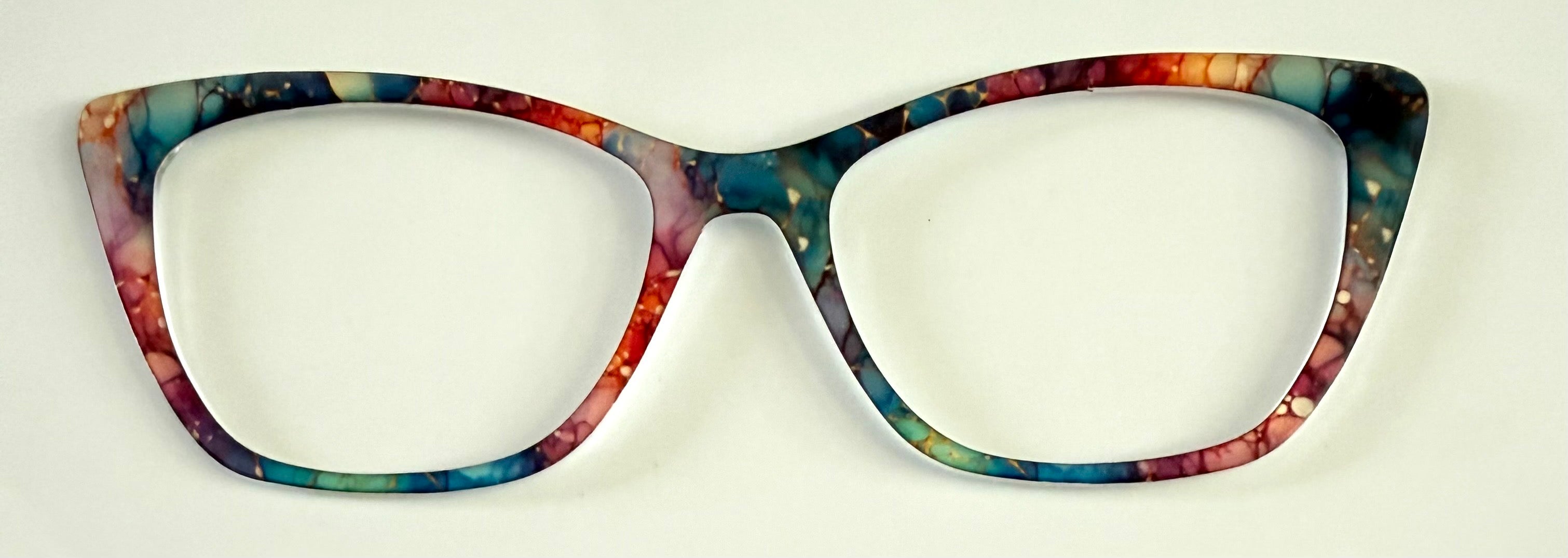 Wanda Topper; the Simple Topper, multicolored alcohol ink 2