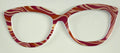 Wanzuri Topper; red and cream swirls
