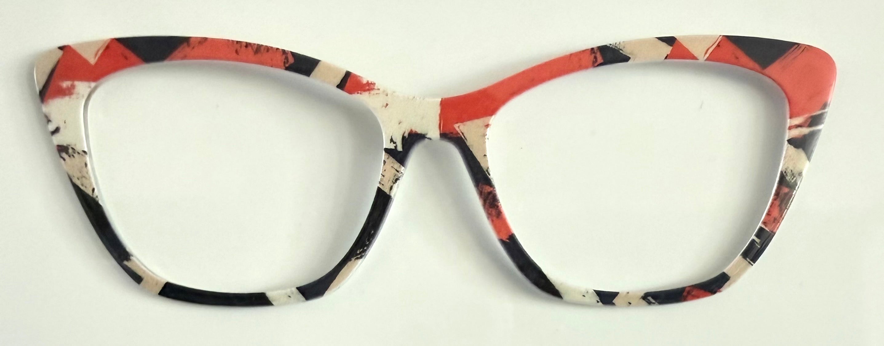 Wanda Topper; multicolored orange/black/tan