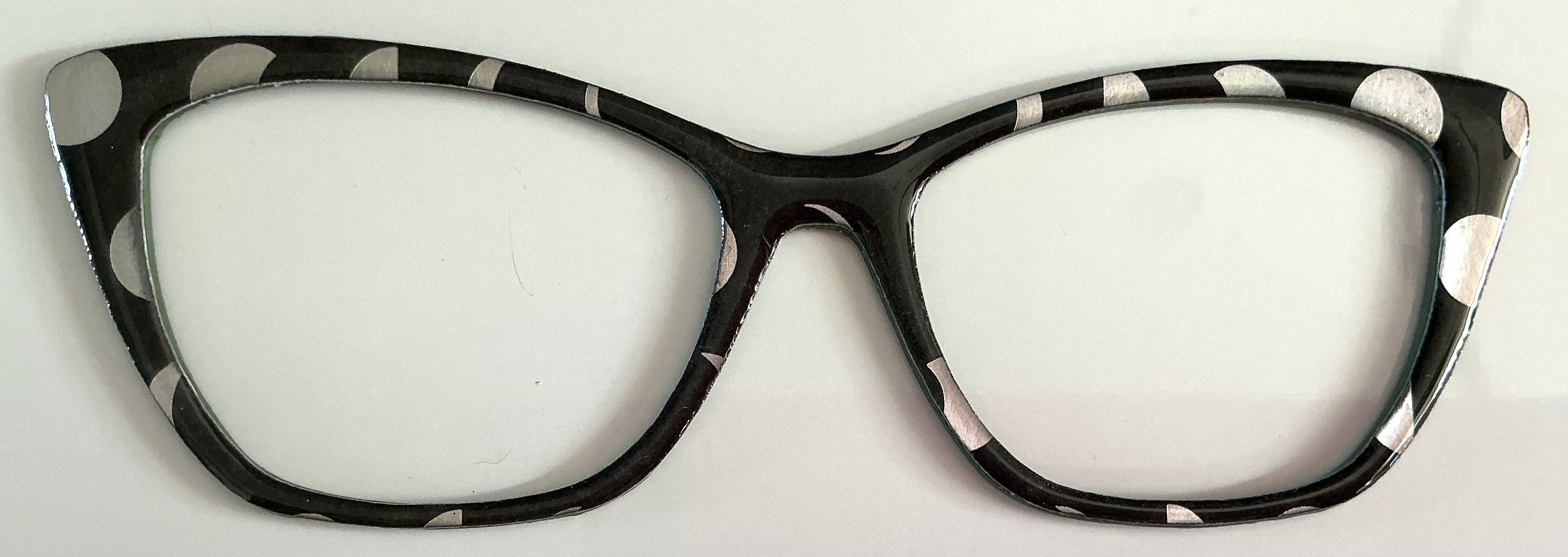 Wanda Topper; Topper Diva; silver dots on black