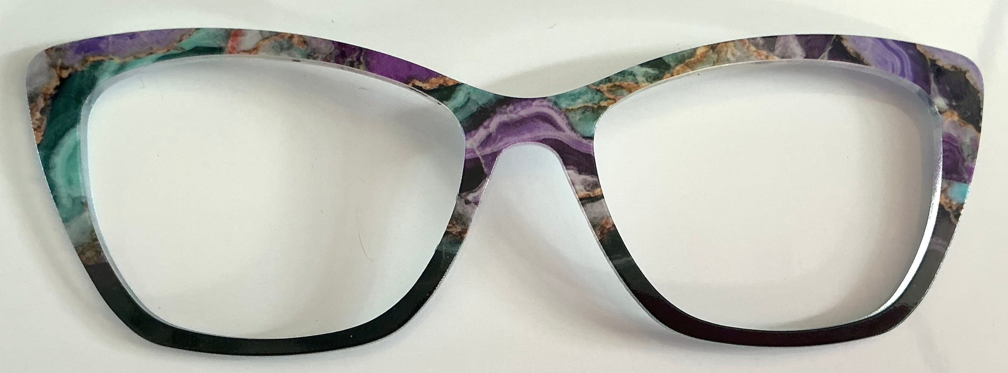 PAIR Wanda Topper: purple/green/gold to black fade