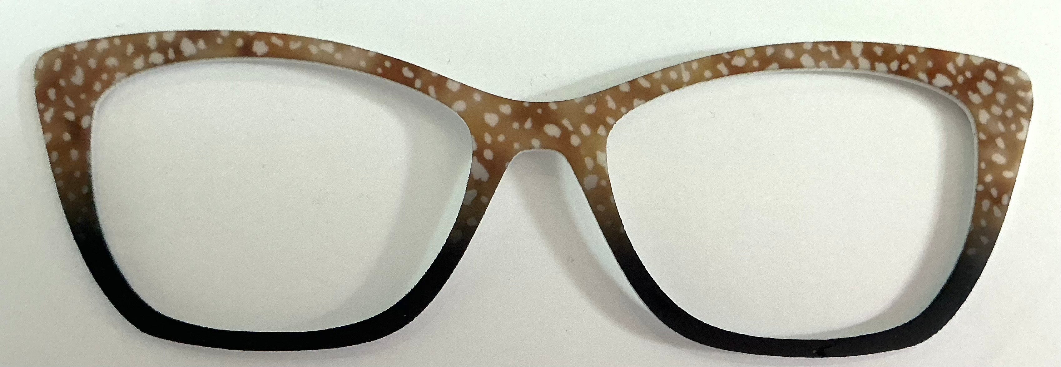 Wanda Topper; gold flecks/fade to black
