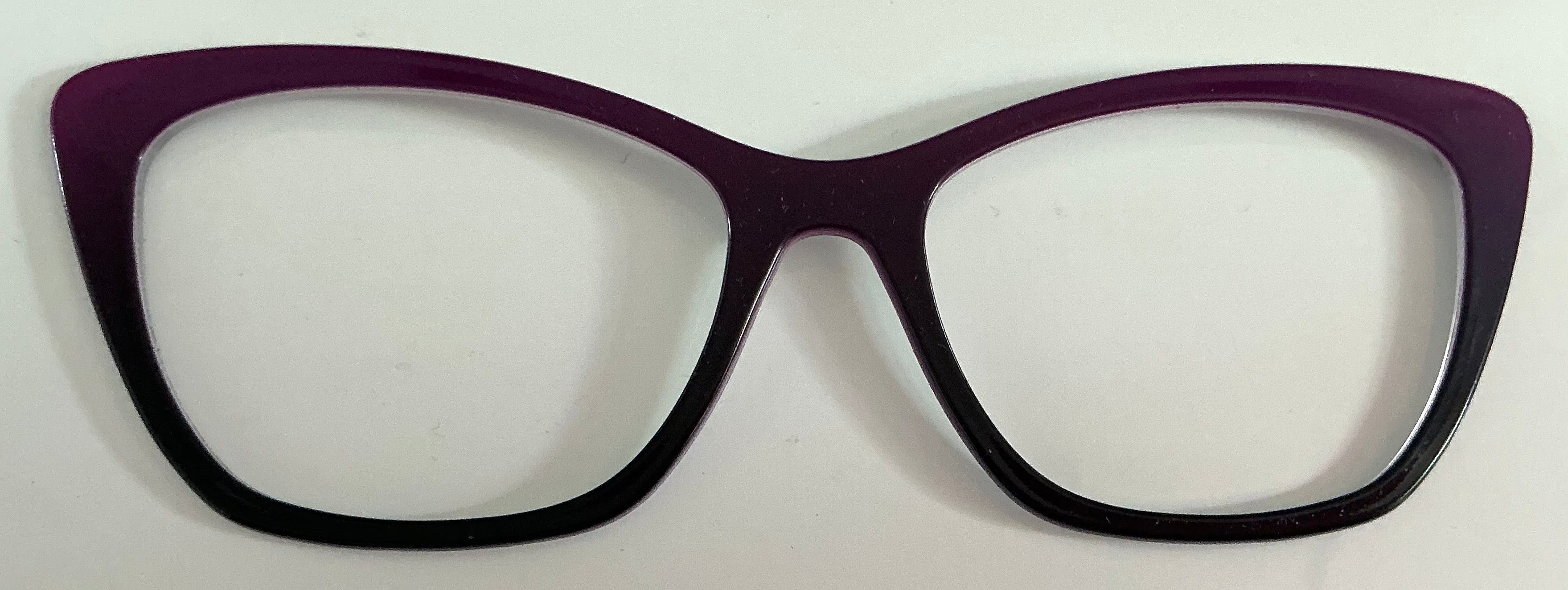 Wanda Topper; plum to black gradient