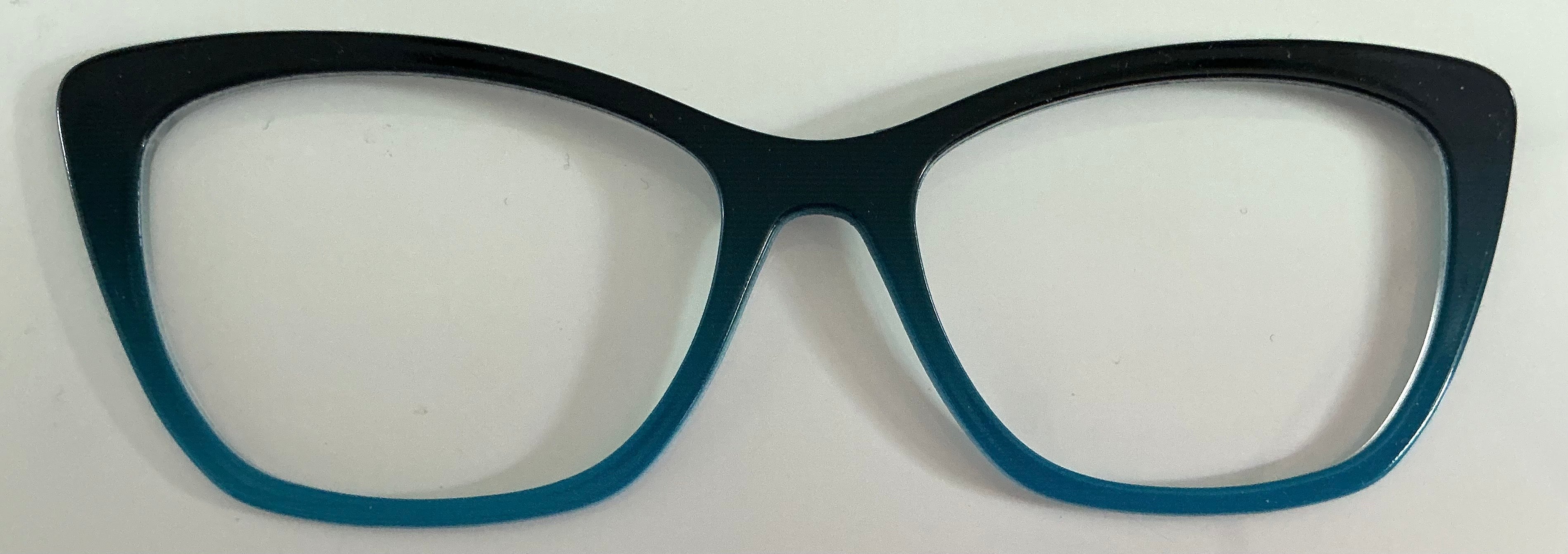 Wanda Topper; black/blue gradient