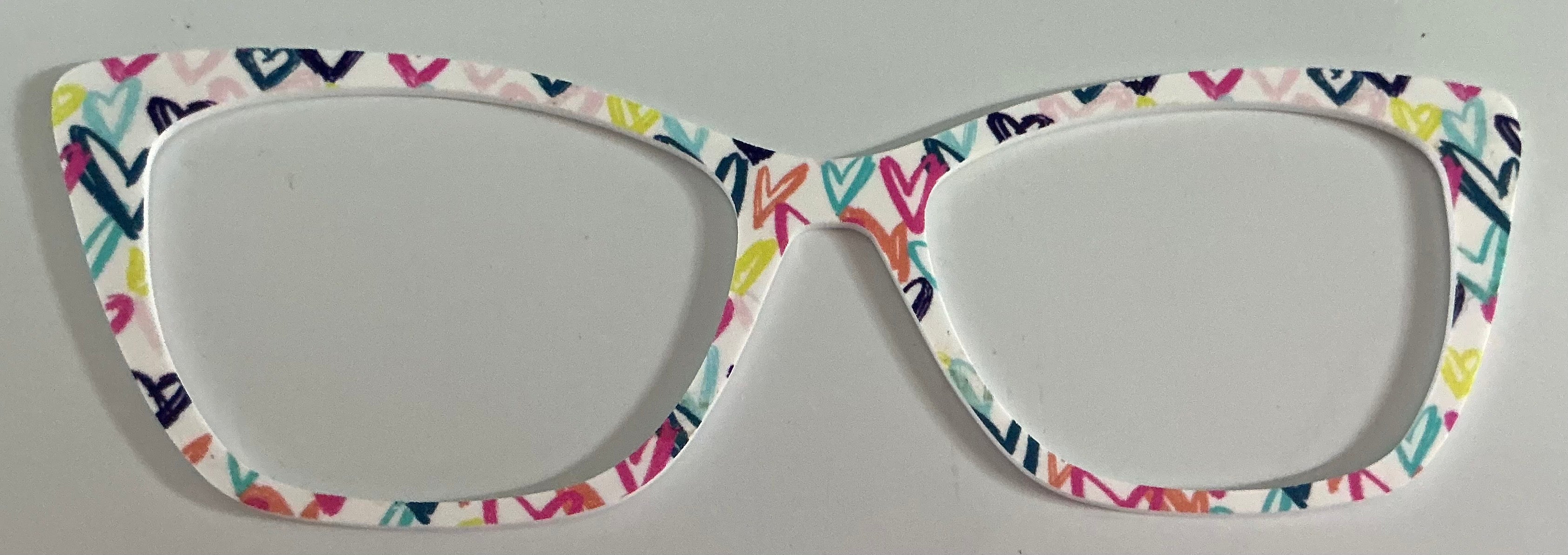Wanda Topper; multicolored hearts