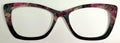 Wanda Topper; metal; pink and teal stones to black fade