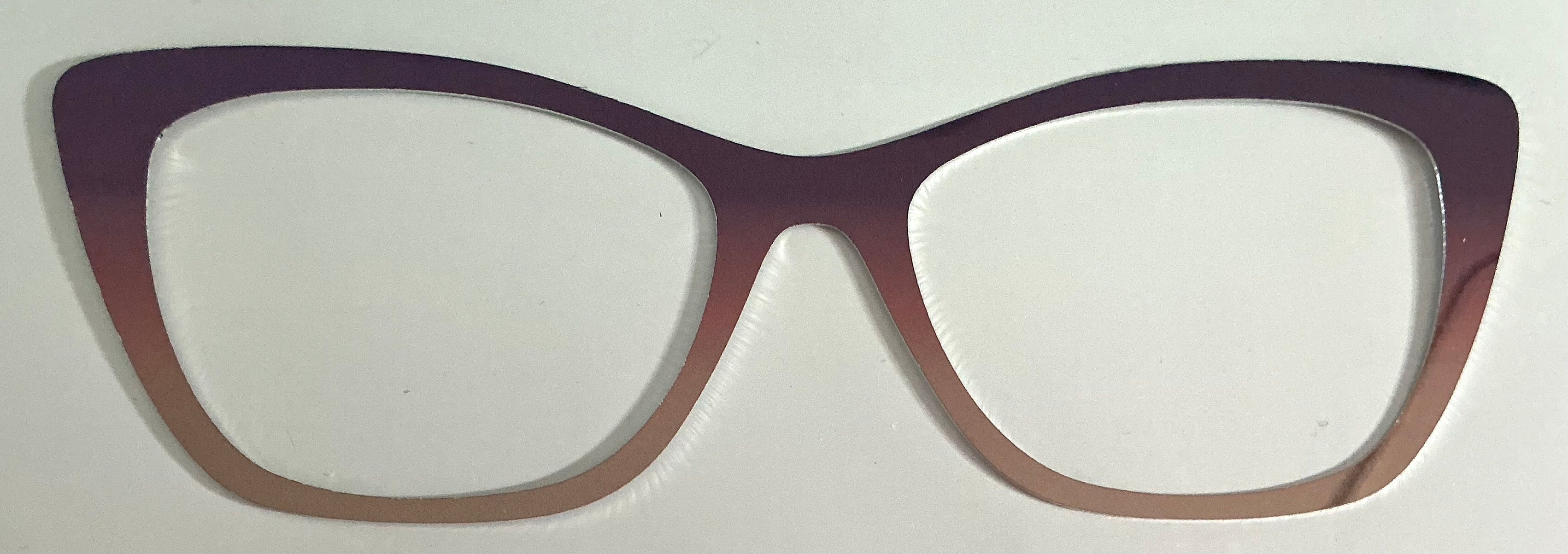 Wanda Topper; metal; brown to tan gradient