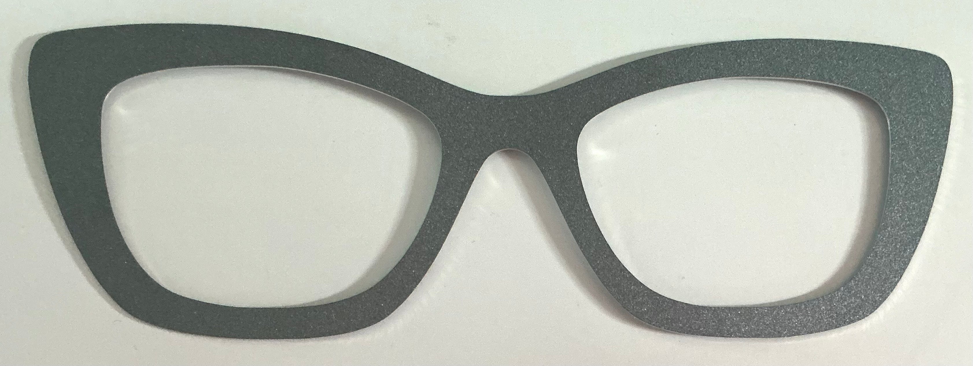 Wanda Topper; metal; thick; dark gray