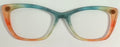 Wanda Topper; Myni Made; semi-translucent; teal;cream;orange