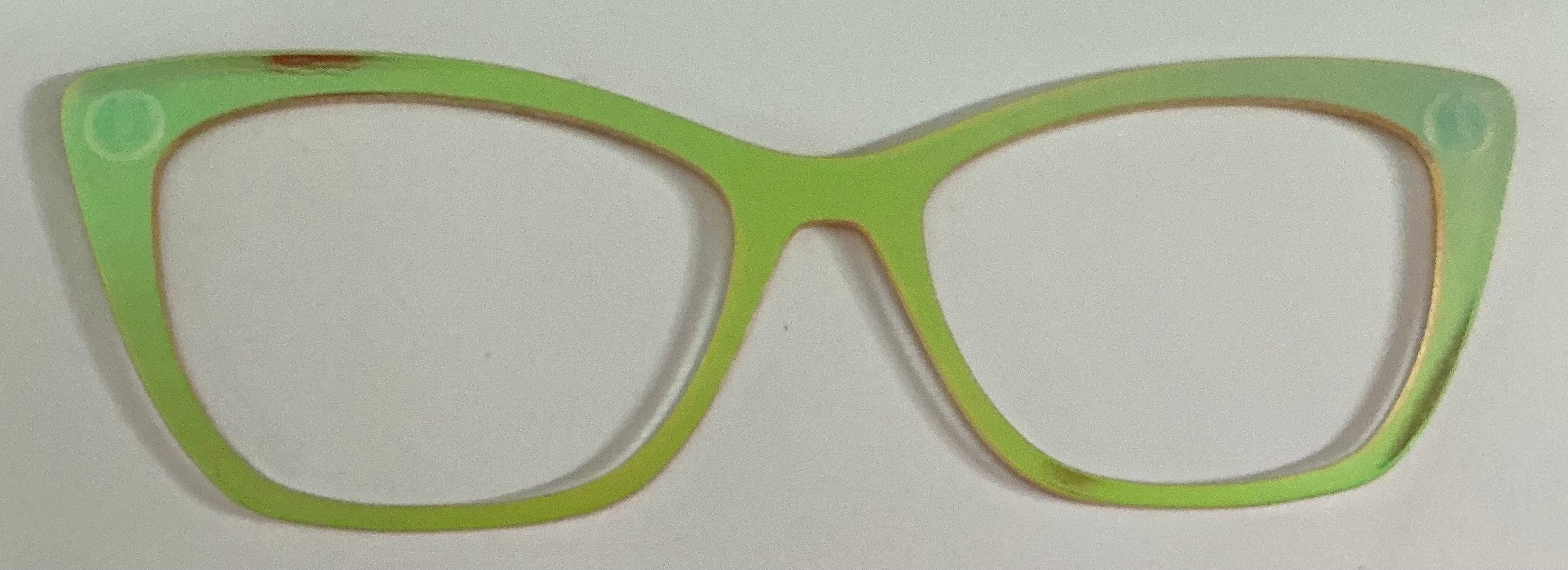 Wanda Topper; Myni-Made; lime holographic