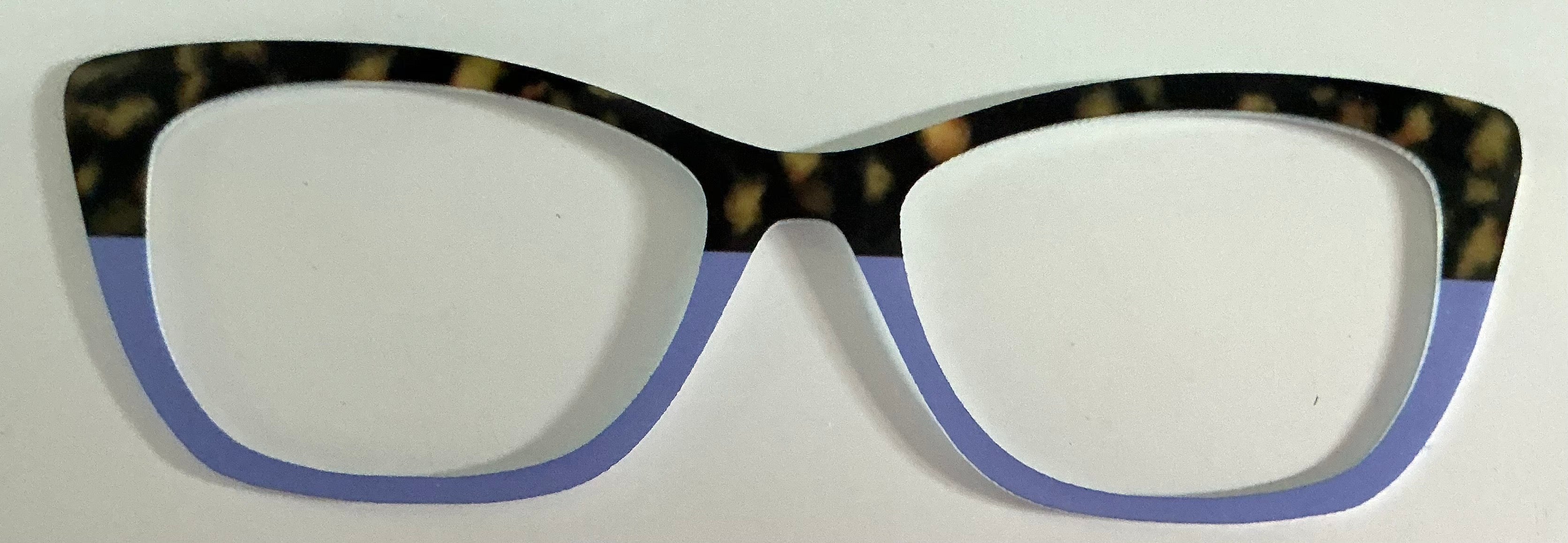 Wanda Topper; Myni-Made; tort/periwinkle split