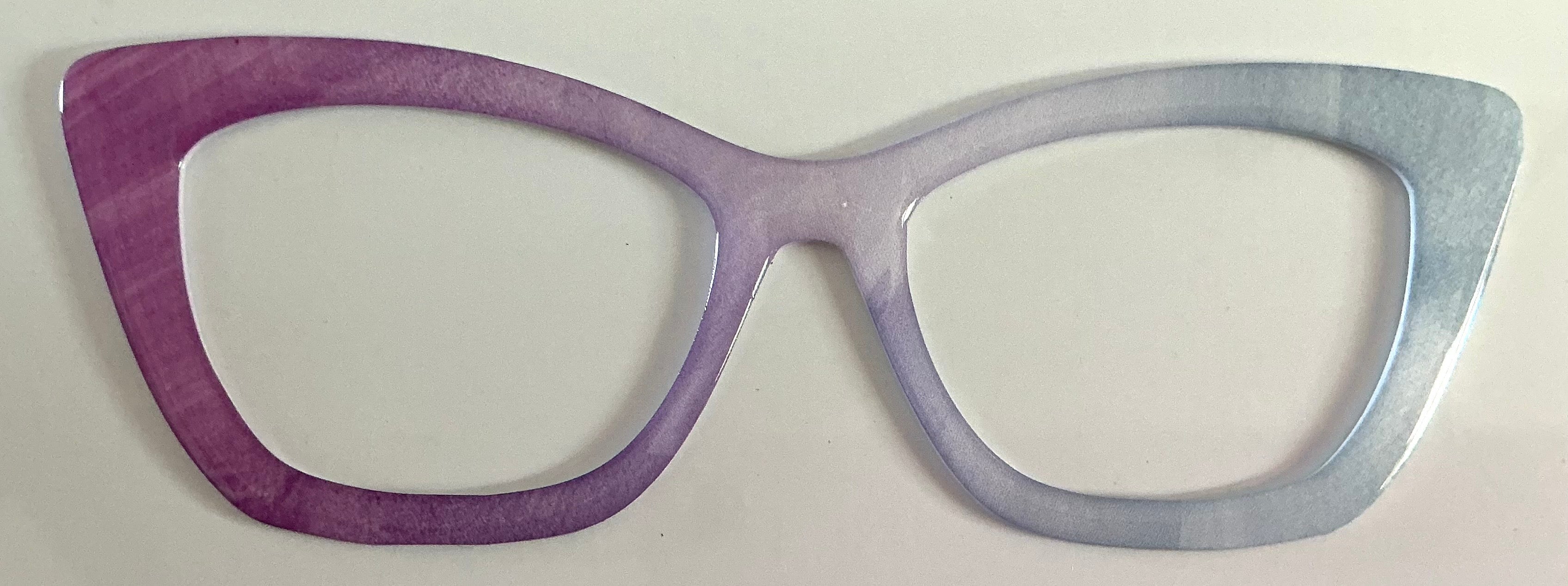Wanda Topper; purple to light blue vertical fade