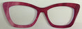 Wanda Topper; dark pink/dark red diagonal brush strokes