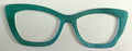 Wanda Topper; teal brushstrokes