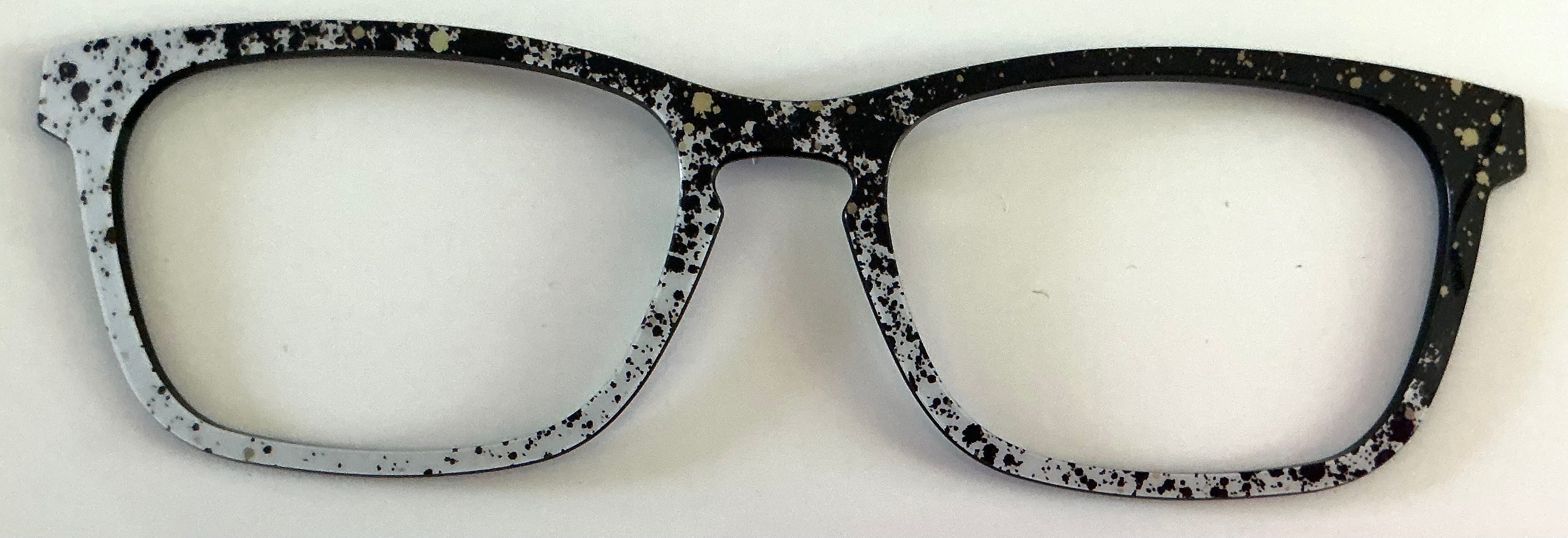 PAIR Casper Topper; Gray/Black Paint Splatter