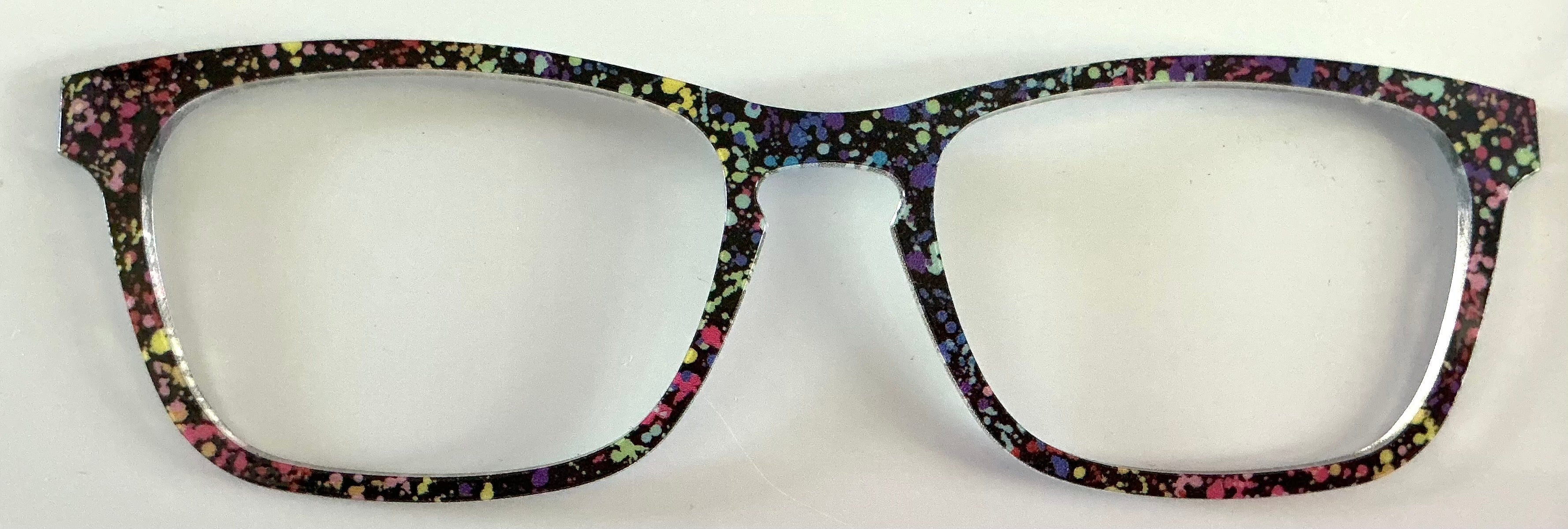 PAIR Casper Topper; rainbow paint splatter