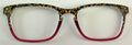 PAIR Casper Topper; gold swirls on black to red fade