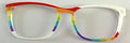 PAIR Casper Topper; rainbow diagonal stripes