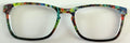 PAIR Casper Topper; neon paint splatter on black