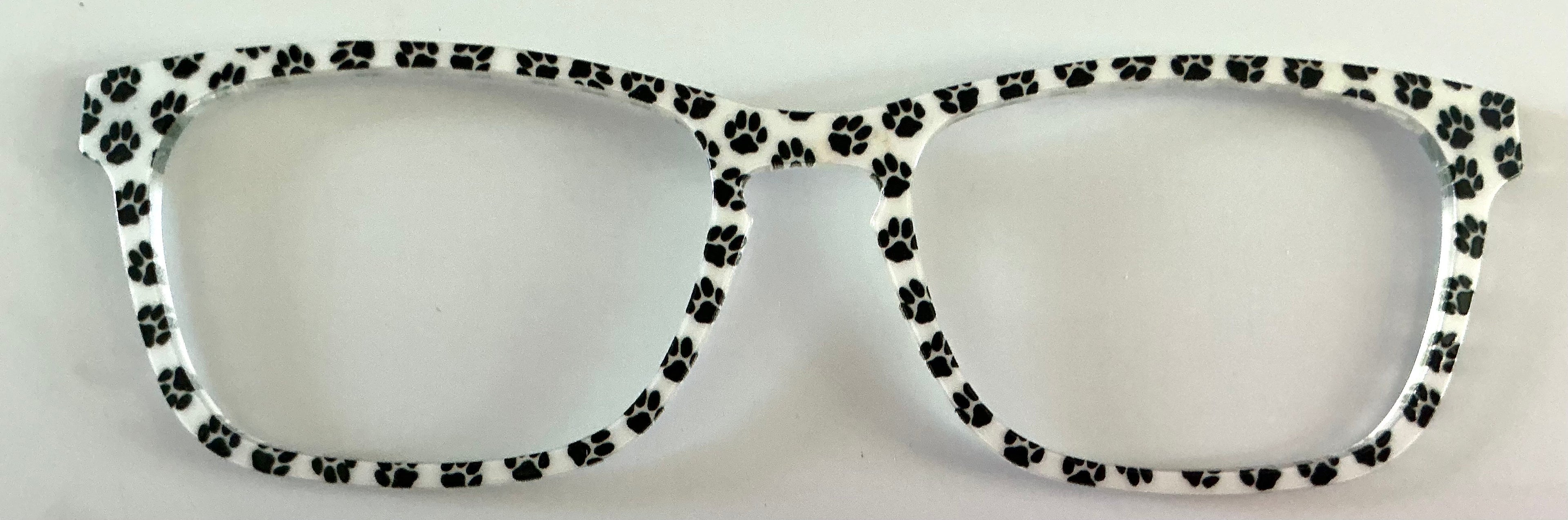 PAIR Casper Topper; black paw prints on white
