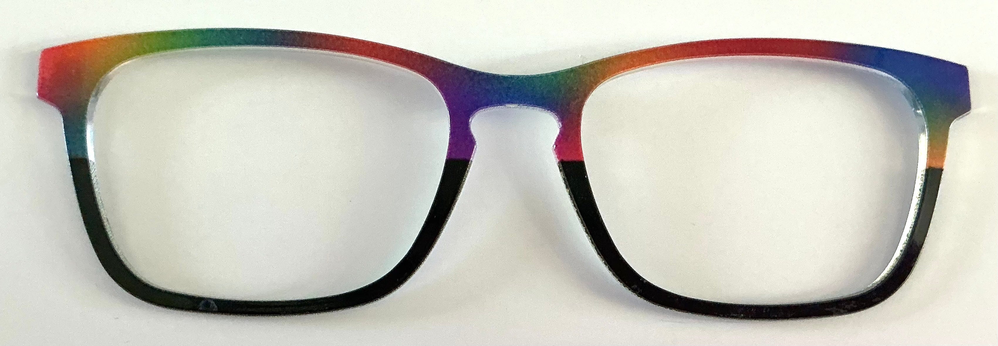 PAIR Casper Topper; multicolored swirls/black split