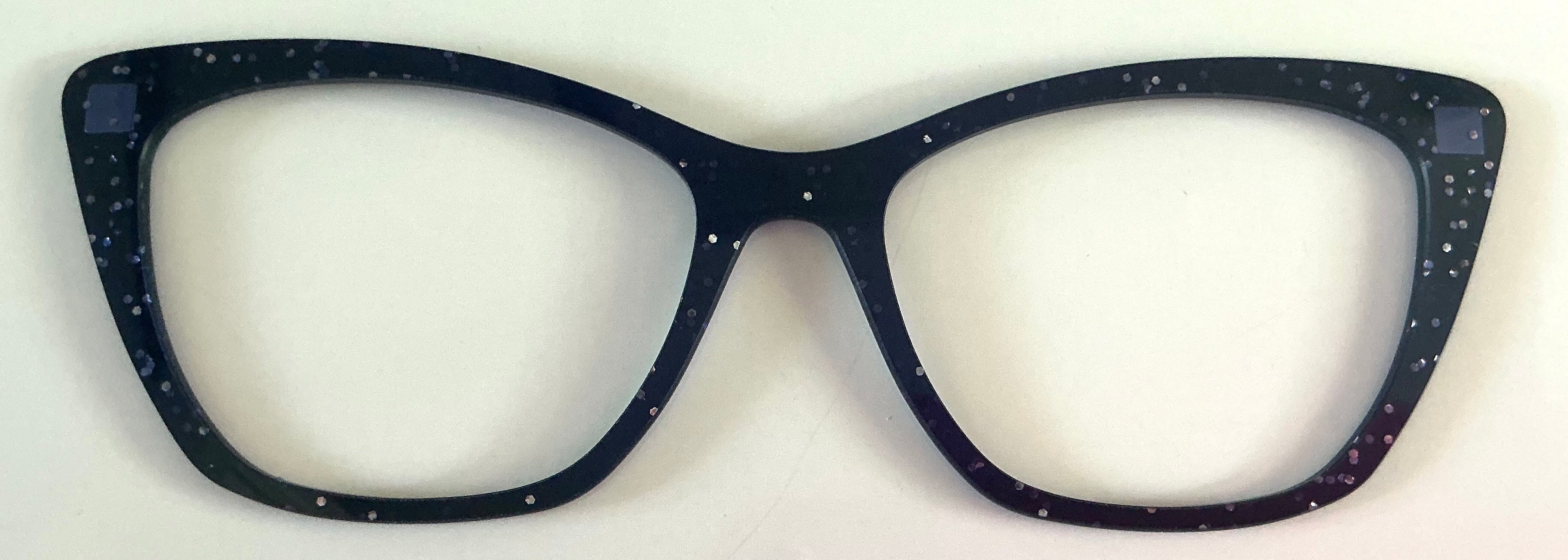 NEW PAIR Wanda Topper; navy glitter