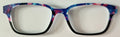 PAIR Finley Topper; purple, blue, pink design to black split