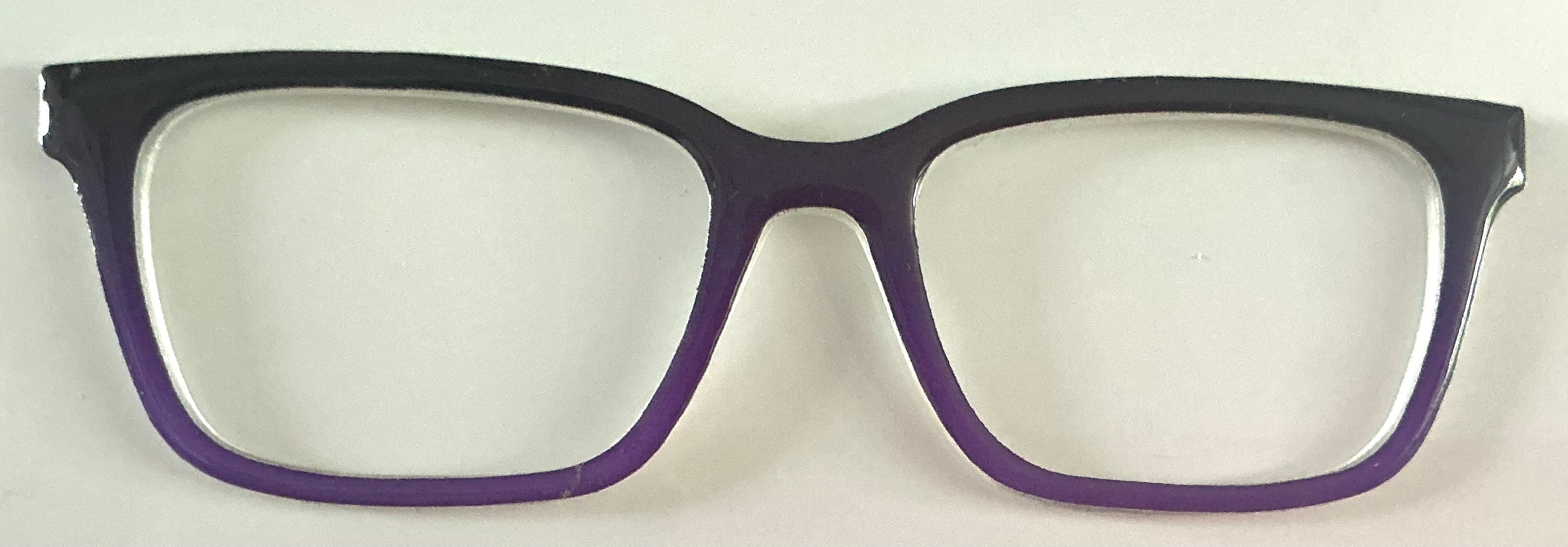 Larkin Topper; black to purple gradient; RESINED ** has a bubble on it