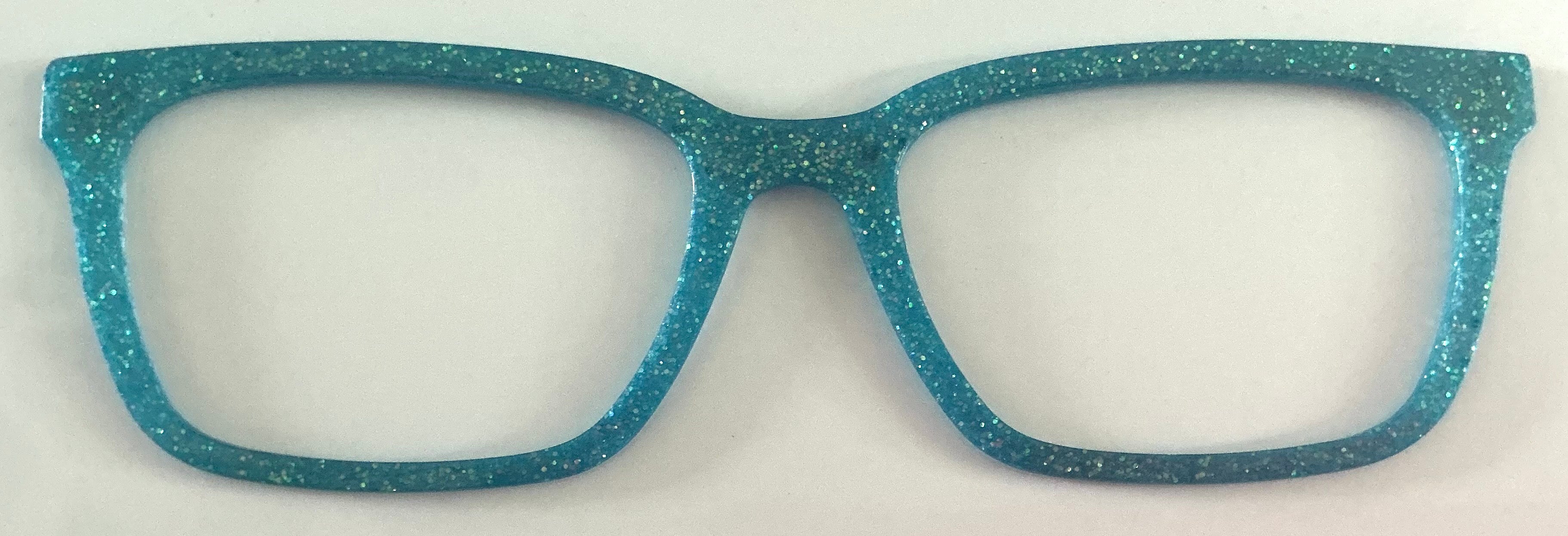 Larkin Topper; teal glitter