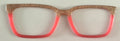 Larkin Topper; rose gold glitter/coral split